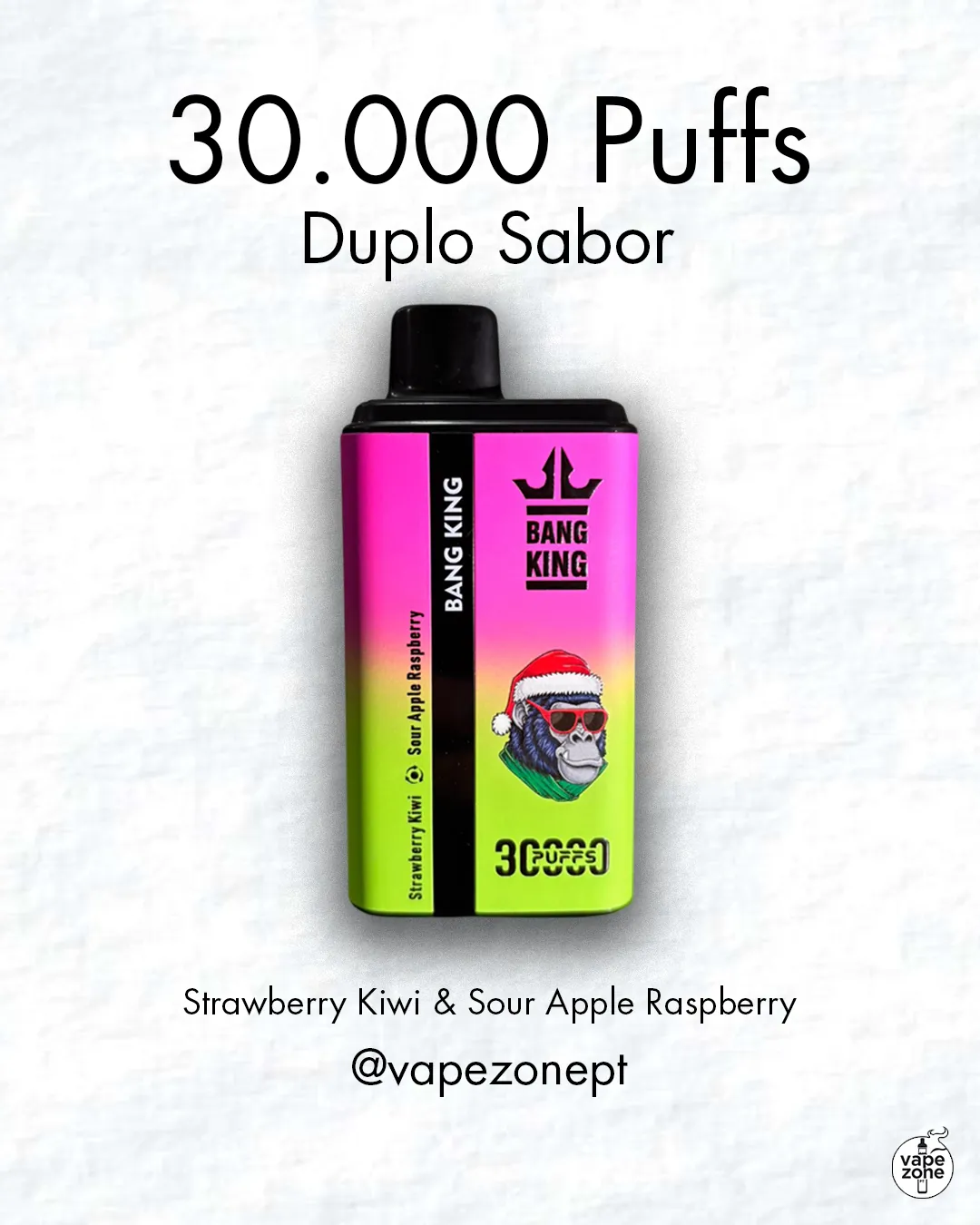 Vape Fusão 30K – Strawberry Kiwi & Sour Apple Raspberry